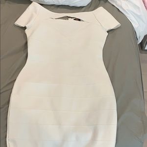 White bandage dress